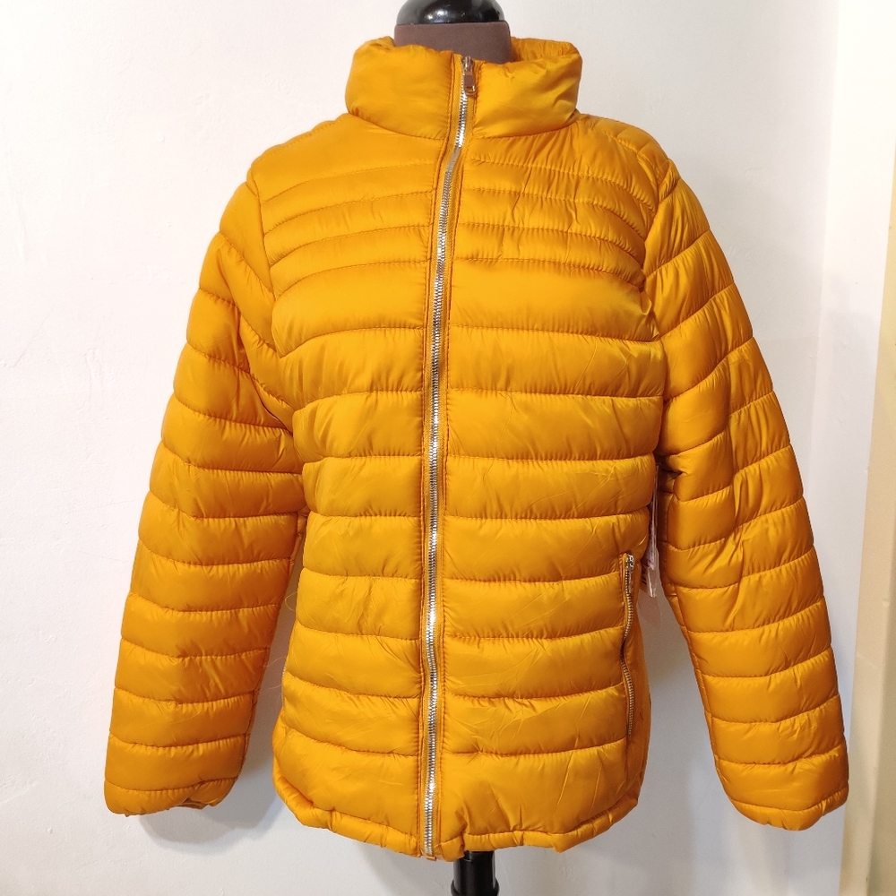 YMI Yellow Puffer Coat XL